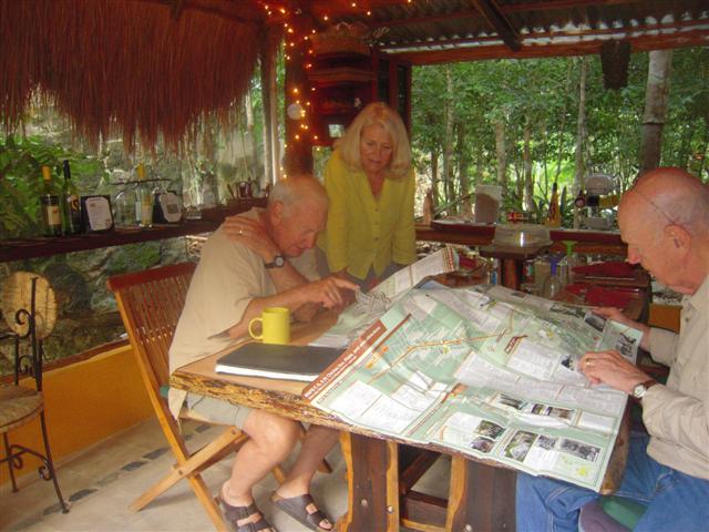janis, bill ,Howard at LSM with maps