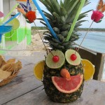Cozumel drink in a pineapple
