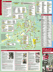 Map of downtown Cancun restaurants