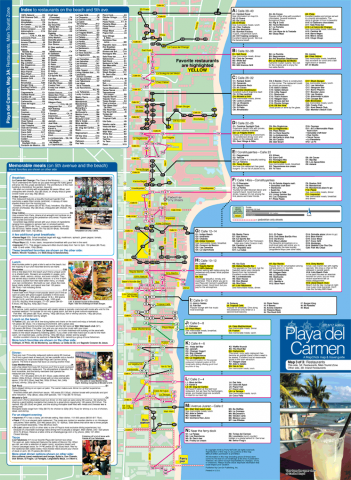 Playa del Carmen Map - MapChick Maps &amp; Travel Guides